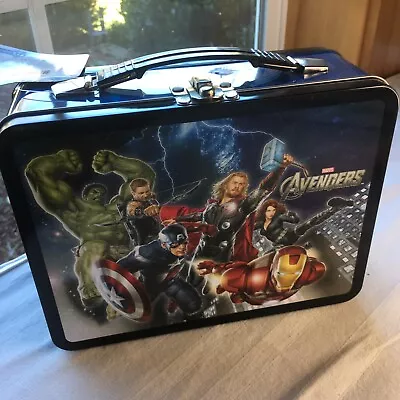 Marvel - The Avengers - Tin Lunch Box - New W/ Tag - 2012 - Thor Iron Man Hulk • $15