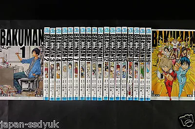 Bakuman Manga Vol.1-20 Complete Set By Takeshi Obata Tsugumi Ohba - Japan • $100