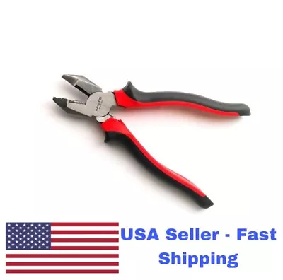 9  High Power Linesman Plier Diagonally Knurled Flat Nose Jaw Non-slip Hands. • $17.99