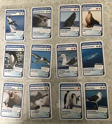 Woolworths Green Aussie Animals 12 Great Southern Ocean Cards • $5