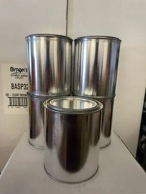 Empty Metal Quart 32oz Paint Cans With Lids - Set Of 5 • $33.99