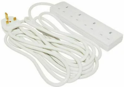 £5.50 • Buy 4 Way 4 Gang Extension Lead Extention Lead 2m/5m/10m 4 Socket/ 13a Plug