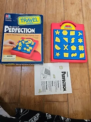 Vintage Travel Size Perfection Counted Complete MB Milton Bradley 1990 • $24.99