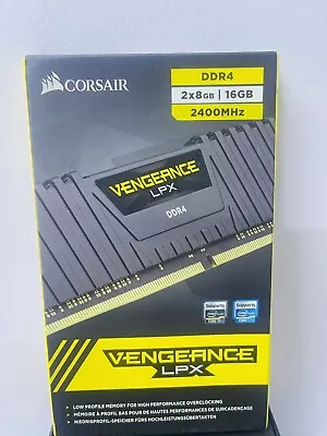Corsair CMK16GX4M2A2400C16 Vengeance LPX 2x8GB DDR4 2400 MHz Memory Kit - Black • £29.99
