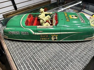 1948 MARX Dick Tracy Squad Car Convertible W 2  Figure Friction Action  20  • $175