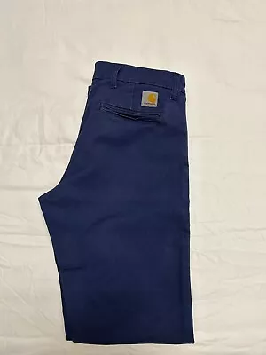 Levis Sid Pants Trousers Chino Slim Fit Blue Mens W30 L32 • £35