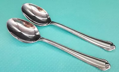 Mikasa Classico Satin Oval Soup Spoons Set Of 2 • $12.95