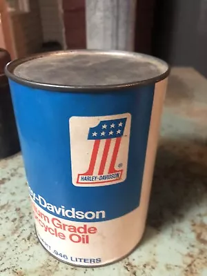 Harley Davidson AMF Motorcycle Oil Composite Can—Full • $38