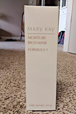 Mary Kay Moisture Rich Mask - Formula 1 - For Dry & Normal Skin - 4 Oz Full Size • $12