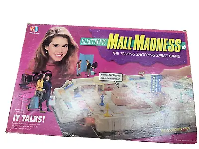1989 Mall Madness Talking Electronic Board Game  Complete Milton Bradley As-Is • $95