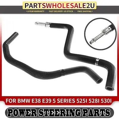 2x Power Steering Pressure Hose Fluid Container To Pump For BMW E39 525i 528i • $26.99