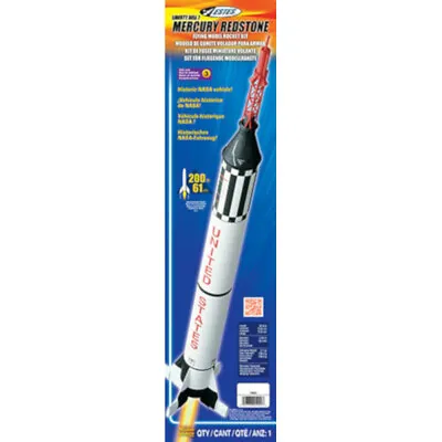 Estes 1921 NASA Mercury Redstone Flying Model Rocket Kit (Advanced Skill Level) • $35.99