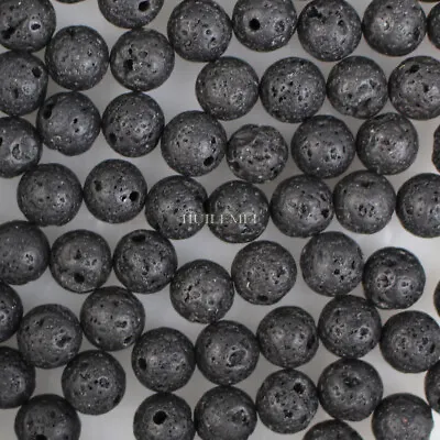 Natural Gemstone Round Spacer Loose Beads 4mm 6mm 8mm 10mm DIY Jewellery Making • £5.39