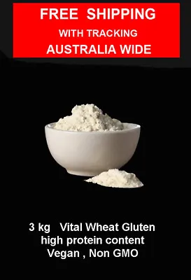3kg  Vital Wheat Gluten High In Protein Vegan Non GMO • $52.95
