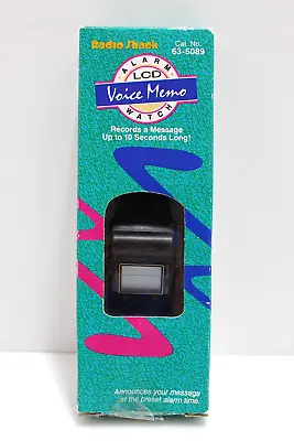 Radio Shack Vintage LCD Voice Memo Alarm Watch - Needs Battery - Open Box • $44.99