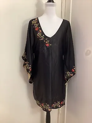 Meghan Los Angeles Silk Butterfly Pullover Kimono Size 8 Preowned  • $138.90