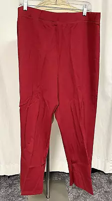 Venezia Vitale Pants By Lane Bryant Activewear Womens Size 22 Brick Red NIP Vtg • $10.95