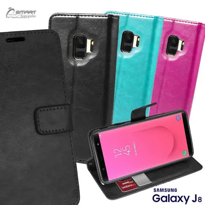 Wallet Flip Card Slot Stand Case Cover For Samsung Galaxy J8 2018 • $7.99