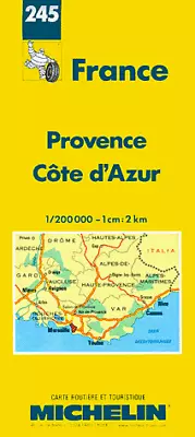 Michelin Map 245 France Provence C... By Michelin Travel Publ Sheet Map Folded • $18.15