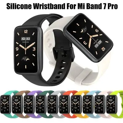 Sport Smart Watch Replacement Wristband Silicone Strap For Xiaomi Mi Band 7 Pro • £2.39