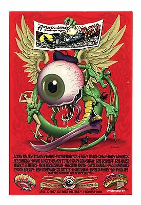 Flying Eyeball Second Annual Rock Poster Show Handbill 1997 San Francisco • $25