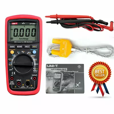 UNI-T UT139C True RMS Digital Multimeter Tester Ammeter Multimetro Auto Range ⊕I • £39.59