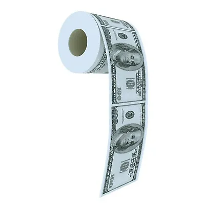 2 Pieces Roll Paper Toilet Paper Dollar $Paper Money Dollar Note $ • $16.01