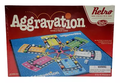 Hasbro Aggravation Marble Race Game 2-6 Players Age 6+ 2015 Retro Series  • $29.95