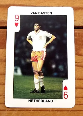 DANDYS GUM 1988 EUROPEAN CHAMPIONSHIPS MARCO VAN BASTEN 9 Of HEARTS VERY GOOD+ • £9.99