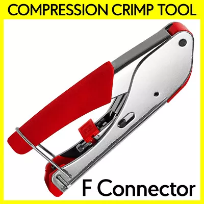 Compression Connector Crimping Tool Coax Cable RG6 RG59 F-Type End Plug Crimper • $11.59