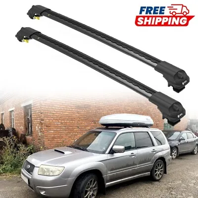 For Subaru FORESTER SG SUV 2003-2007 Flush Rails) Cross Bars Black Set • $190