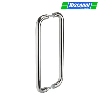 Polished Stainless Steel Door Pull Handles D Shaped Back To Back Various  Sizes • £15.45