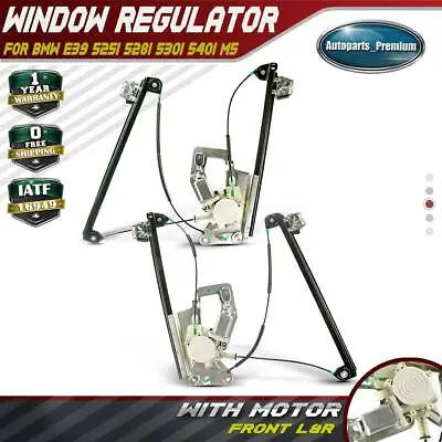 2x Front Left & Right Window Regulator With Motor For BMW E39 528i 530i 540i M5 • $111.60