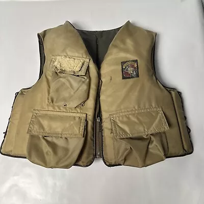 Vintage Stearns Men Size S-M Type 3 Tan Fishermans Boat Life Jacket USA Made • $52