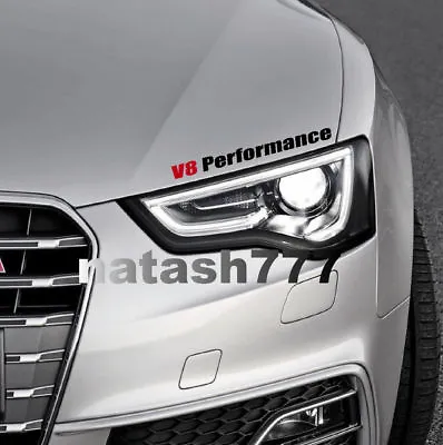 V8 Performance Vinyl Decal Sticker Motorsport Logo Sport Racing Car Truck SUV  • $17.95