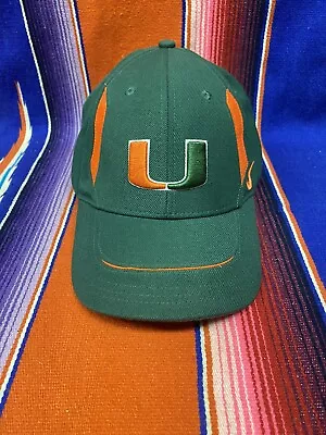 University Of Miami THE U Hurricanes Nike Team Adjustable Hat Cap Green • $17.99