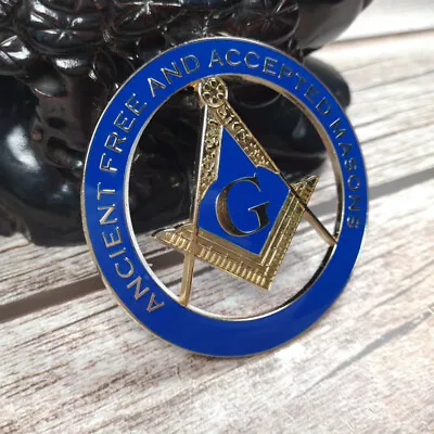 Masonic Auto Car Badge Emblems Freemason ANCIENT FREE AND ACCEPTED MASONS • $7.99