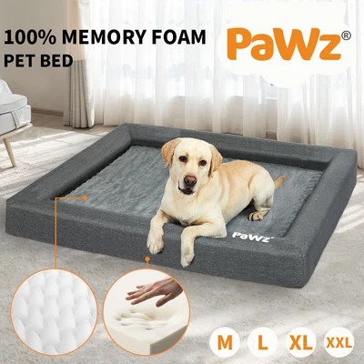 $99.99 • Buy PaWz Memory Foam Pet Bed Calming Dog Cushion Orthopedic Mat Washable Removable