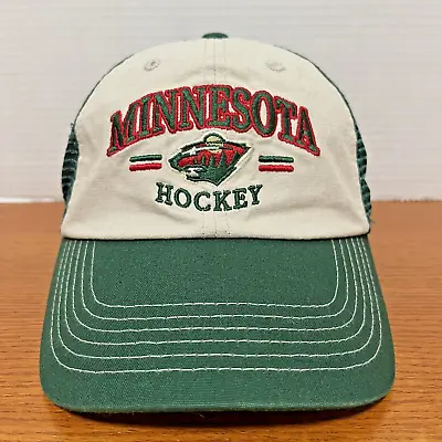 Minnesota Wild Hat Cap Snap Back Mesh Trucker Green Adjustable Hockey NHL • $16.98