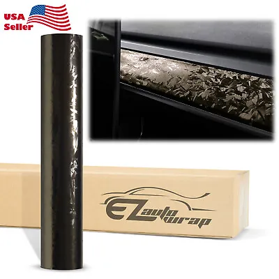 24K Chopped Forged Carbon Fiber Gloss Matte Titanium Vinyl Wrap Sticker Decal • $480