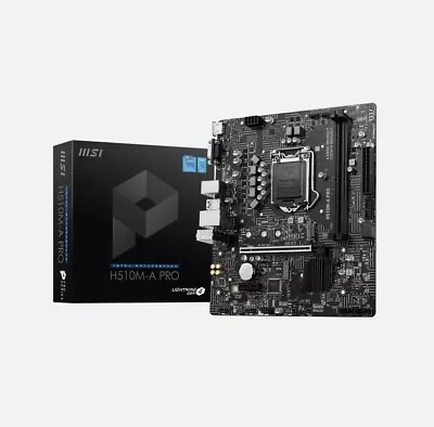 MSI H510M PRO MATX Motherboard LGA1200 DDR4 - Used • £50