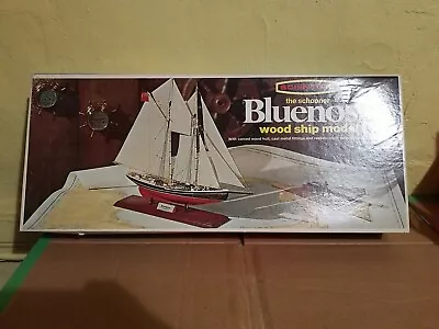 Vintage Scientific Schooner 'Bluenose' - Solid Hull Wood Ship Model Kit • $48