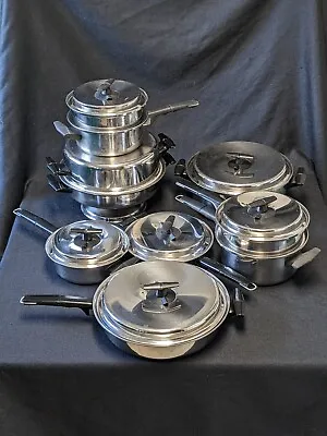 Vollrath - New Era 16 Pc. Waterless Cookware Set LUXURY LINE Stainless Steel USA • $350