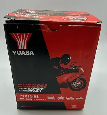 Yuasa YTX12BS 12V 10Ah Motorcycle Battery • £110