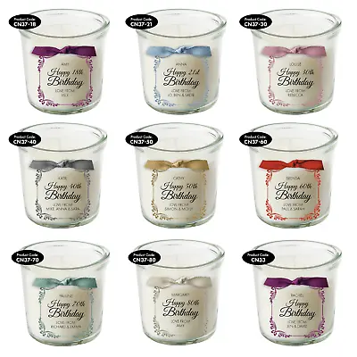 18th 21st 30th 40th 50th 60th 70th 80th Birthday Gifts For Women Her Candle • £8.99