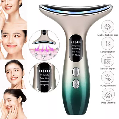 LED Microcurrent Facial Skin Tightening Lifting Device Face Neck Beauty Machine • £14.12