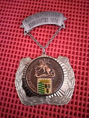 Vintage German Sports Medal 1976 St. Georg Schutze • $10.48