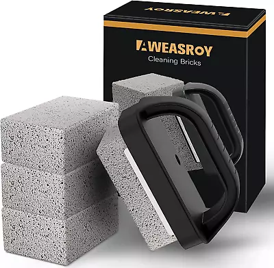 4 Pack Grill Griddle Cleaning Brick Block Heavy Duty Grill Cleaning Stone Bricks • $18.03