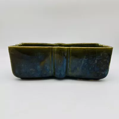 Vintage UPCO Ungemach USA #916 Green Glazed Ceramic Pottery Butterfly Planter • $14.99