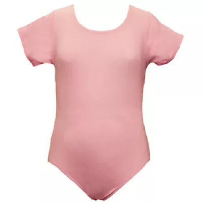 Mondor 496 Cherry Pink Child's Small (4-7) Short Sleeve Leotard • $7.99